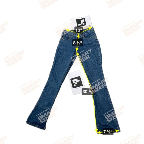 Cruel Girl Dekota Womens Relaxed Bootcut Jeans Sz 1 Reg High-Rise Stretch Denim - Picture 9 of 9